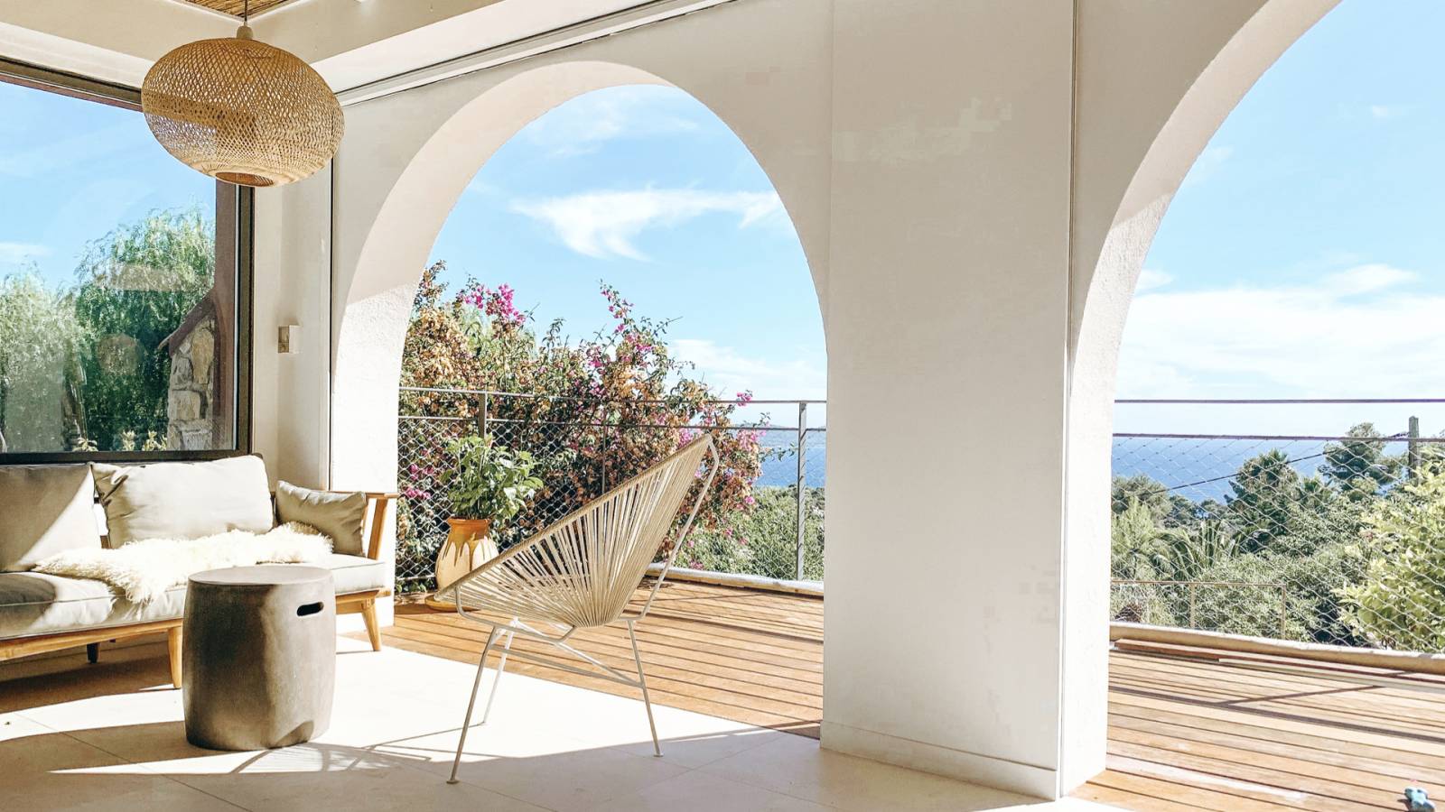 Location de vacances vue mer 10 personnes à Carqueiranne 