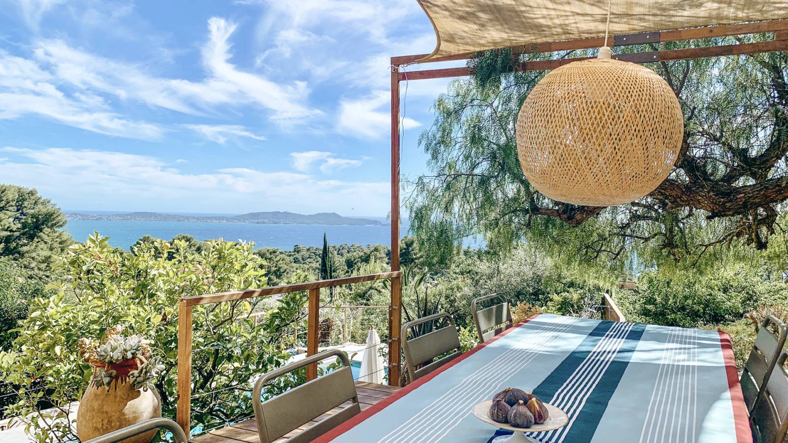 Location maison de vacances de particulier vue mer à Carqueiranne